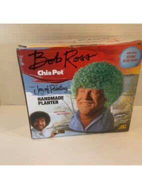 Chia Pet Bob Ross Pottery Planter